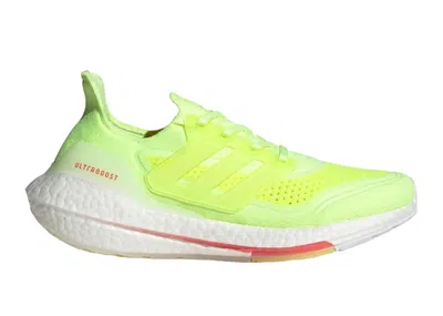 Pre-owned Adidas Originals Ultra Boost 21 Hazy Rose (women's) Sneakers In Cloud Wte In Hi/res Yellow/cloud White