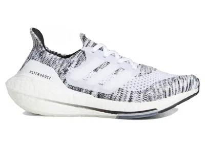 Pre-owned Adidas Originals Ultra Boost 21 Oreo (women's) Sneakers In Cloud White/core Black