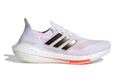 Pre-owned Adidas Originals Ultra Boost 21 Tokyo (women's) Sneakers In Cloud White/core Black/solar Red
