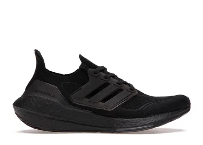 Pre-owned Adidas Originals Ultra Boost 21 Triple Black (women's) Sneakers In Core Black