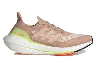 Pre-owned Adidas Originals Ultra Boost 21 (women's) Sneakers In Ash Pearl/cloud White/halo Ivory