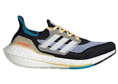 Pre-owned Adidas Originals Ultra Boost 21 (women's) Sneakers In Core Black/cloud White/violet Tone