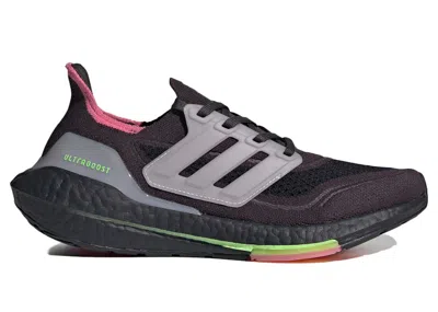 Pre-owned Adidas Originals Ultra Boost 21 (women's) Sneakers In Grey Five/carbon/ice Purple