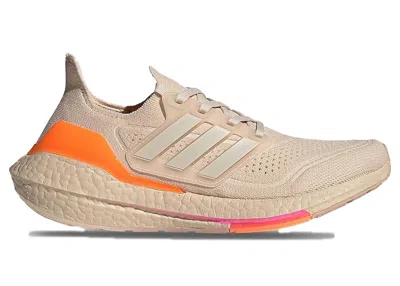 Pre-owned Adidas Originals Ultra Boost 21 (women's) Sneakers In Halo Ivory/ultra Pop