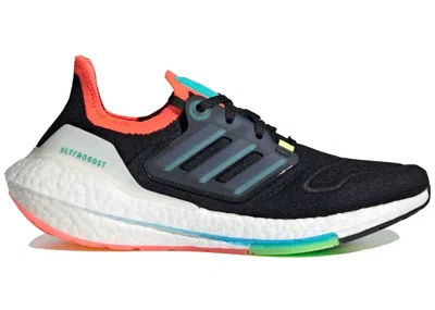 Pre-owned Adidas Originals Ultra Boost 22 Black (women's) Sneakers In Core Black/sky Blue Rush/turbo