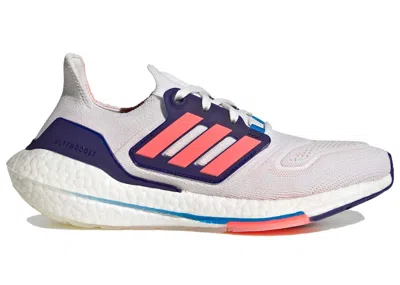 Pre-owned Adidas Originals Ultra Boost 22 White Indigo (women's) Sneakers In Crystal White/turbo/legacy Indigo