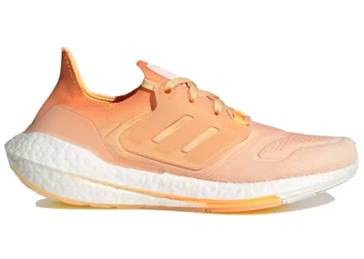 Pre-owned Adidas Originals Ultra Boost 22 (women's) Sneakers In Ecru Tint/pulse Amber/flash Orange