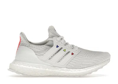 Pre-owned Adidas Originals Ultra Boost 4.0 Dna Hearts Pack White (women's) Sneakers In Cloud White/chalk White/solar Red