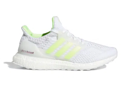 Pre-owned Adidas Originals Ultra Boost 5.0 Dna Glow In The Dark White (women's) Sneakers In Cloud White/signal Green/dash Grey