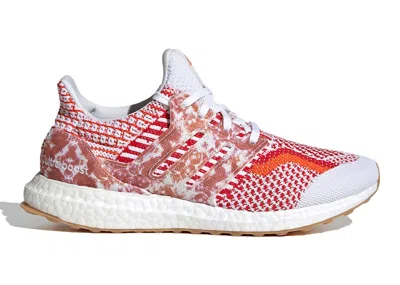 Pre-owned Adidas Originals Ultra Boost 5.0 Dna Nature Lab (women's) Sneakers In Cloud White/scarelet Red In Multi