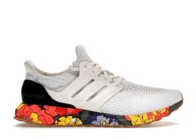 Pre-owned Adidas Originals Ultra Boost 5.0 Dna White Floral Midsole (women's) Sneakers In Core White/light Purple