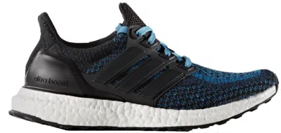 Pre-owned Adidas Originals Ultra Boost Deep Sea (youth) Sneakers In Core Black/crab Blue