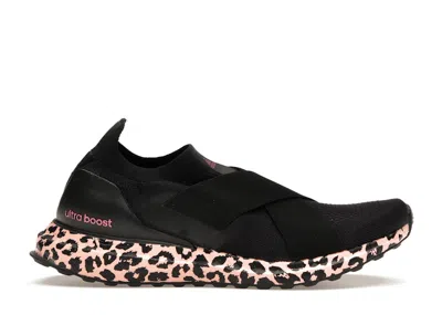 Pre-owned Adidas Originals Ultra Boost Dna Slipon Leopard Print (women's) Sneakers In Core Black/glow Pink
