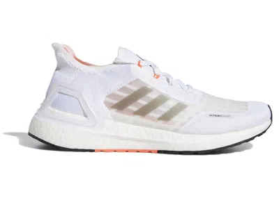 Pre-owned Adidas Originals Ultra Boost Summer.rdy White (women's) Sneakers In Cloud White/core Black/solar Red