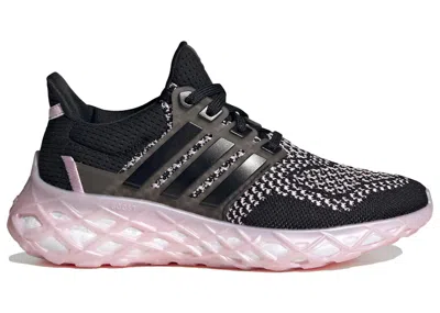 Pre-owned Adidas Originals Ultra Boost Web Dna Black Sneakers In Core Black/clear Pink