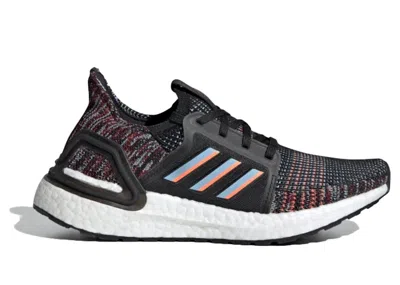 Pre-owned Adidas Originals Ultraboost 19 Res Coral Sneakers In Core Black/glow Blue/hi In Multi