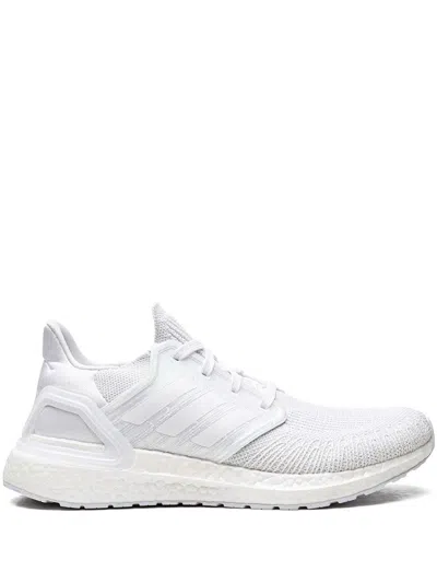 Adidas Originals Ultraboost 20 "triple White" Sneakers In Ftwwht/gretwo/crywht