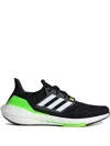 Adidas Originals Ultraboost 22 "core Black/cloud White/solar Green" Sneakers In Black