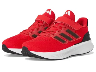 Adidas Originals Ultrarun 5 Elastic Lace Shoes (little Kid) Kids Shoes Pure Ruby/black/white : 3 Little Kid M, Textil In Red