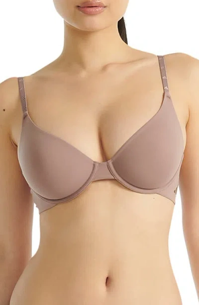 Adidas Originals Underwire T-shirt Bra In Brown