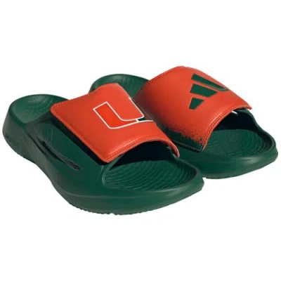 Adidas Originals Unisex Adidas Green Miami Hurricanes Lightblaze Slide Sandals