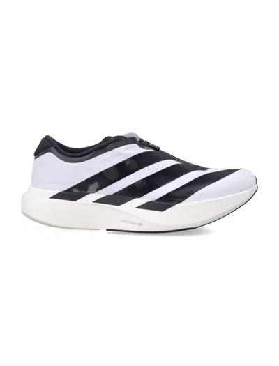 Adidas Originals Unisex Adizero Evo Sl Zip Lightweight Running Shoes With Lightstrikepro Midsole In Cloud White Black
