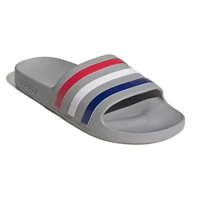 Adidas Originals Unisex Adult Adilette Aqua Slide Sandals In Gray