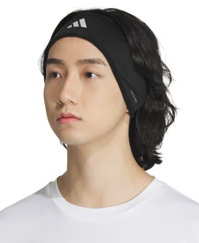 Adidas Originals Unisex Alphaskin 2 Reflective Logo Headband In Black