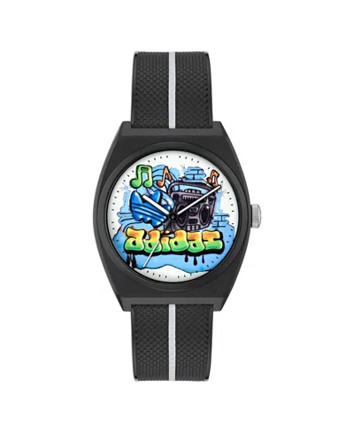 Adidas Originals Unisex Analog Black Resin Watch, 38mm