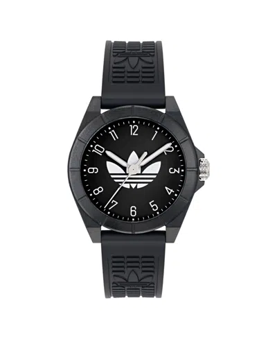 Adidas Originals Unisex Analog Black Resin Watch, 41mm