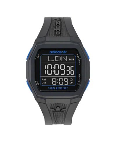 Adidas Originals Unisex Analog Black Resin Watch, 48mm