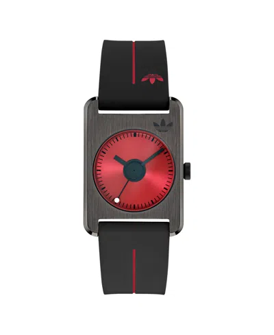 Adidas Originals Unisex Analog Black Silicone Watch, 32mm