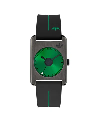 Adidas Originals Unisex Analog Black Silicone Watch, 32mm