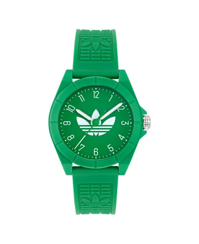 Adidas Originals Unisex Analog Green Resin Watch, 41mm