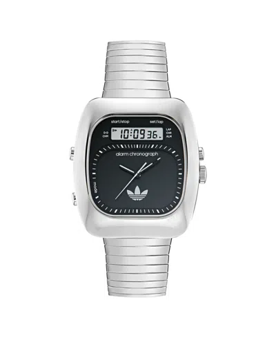 Adidas Originals Unisex Analog Silver-tone Stainless Steel Watch, 37mm