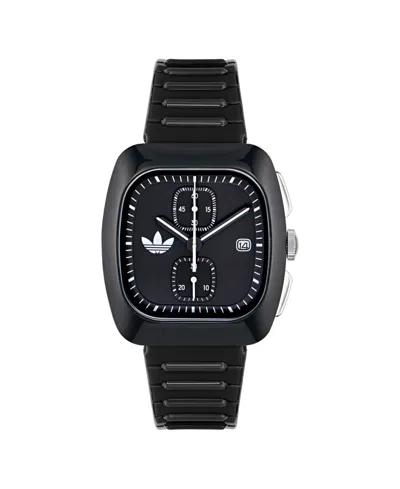 Adidas Originals Unisex Chronograph Black Polyurethane Watch, 39mm
