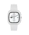 Adidas Originals Unisex Chronograph White Polyurethane Watch, 39mm