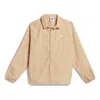 Adidas Originals Unisex Coach Sports Jacket Brown In Neutral