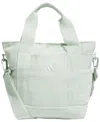 Adidas Originals Unisex Corduroy Adjustable-strap Mini Tote Bag In Linen Green