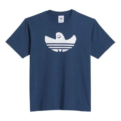 Adidas Originals Unisex G Shmoo Ss Logo Short Sleeve Blue