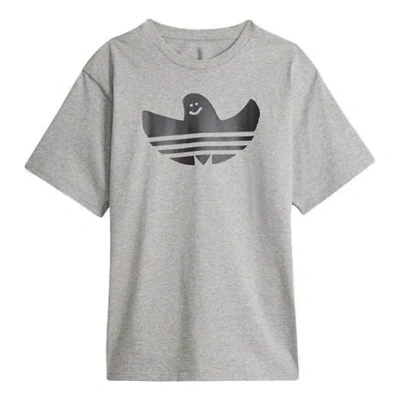 Adidas Originals Unisex G Shmoo Ss Tee Logo Printing Grey In Gray