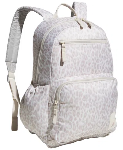 Adidas Originals Unisex Lineage Leopard Print Backpack In Gray