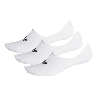 Adidas Originals Unisex Low Cut Logo Socks 3 Packs White