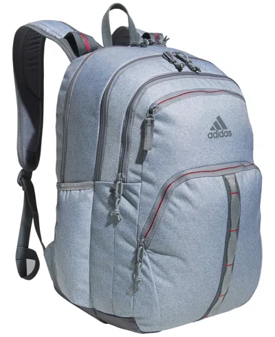 Adidas Originals Unisex Prime 7 Backpack In Twill Grey,grey,better Scarlet