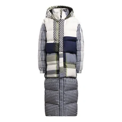 Adidas Originals Unisex X Ivy Park Puffer Hooded Down Jacket White In Multi