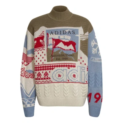 Adidas Originals Unisex Xmas Jumper Half Turtleneck Sweater Multicolor