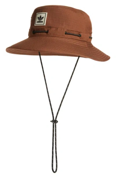 Adidas Originals Utility 2.0 Cotton Ripstop Boonie Hat In Preloved Brown/black