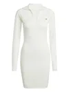 Adidas Originals V-neck Midi Dress In White