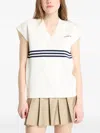Adidas Originals Logo-embroidered Vest In White