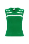 Adidas Originals 3-stripes Vest In Green